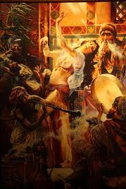 topless girl hookah party