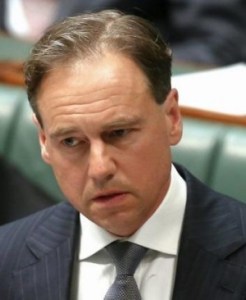 Greg Hunt looking wounded
