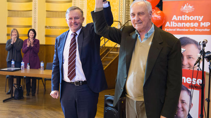 ELECTION16 KEATING ALBANESE SYDNEY