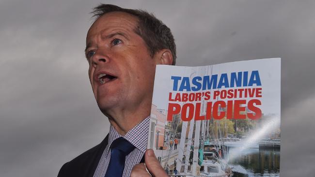 shorten in tassie
