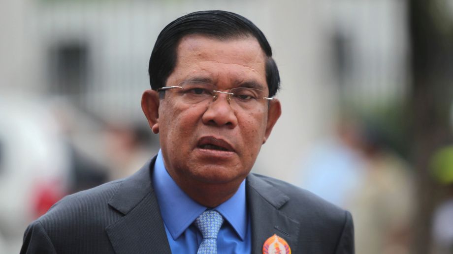 Hung Sen looking ugly