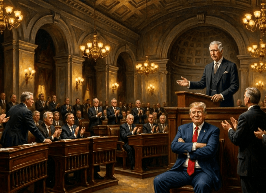 King Charles III addresses a joint session of the United States Congress, Washington DC, 28 April 2026.